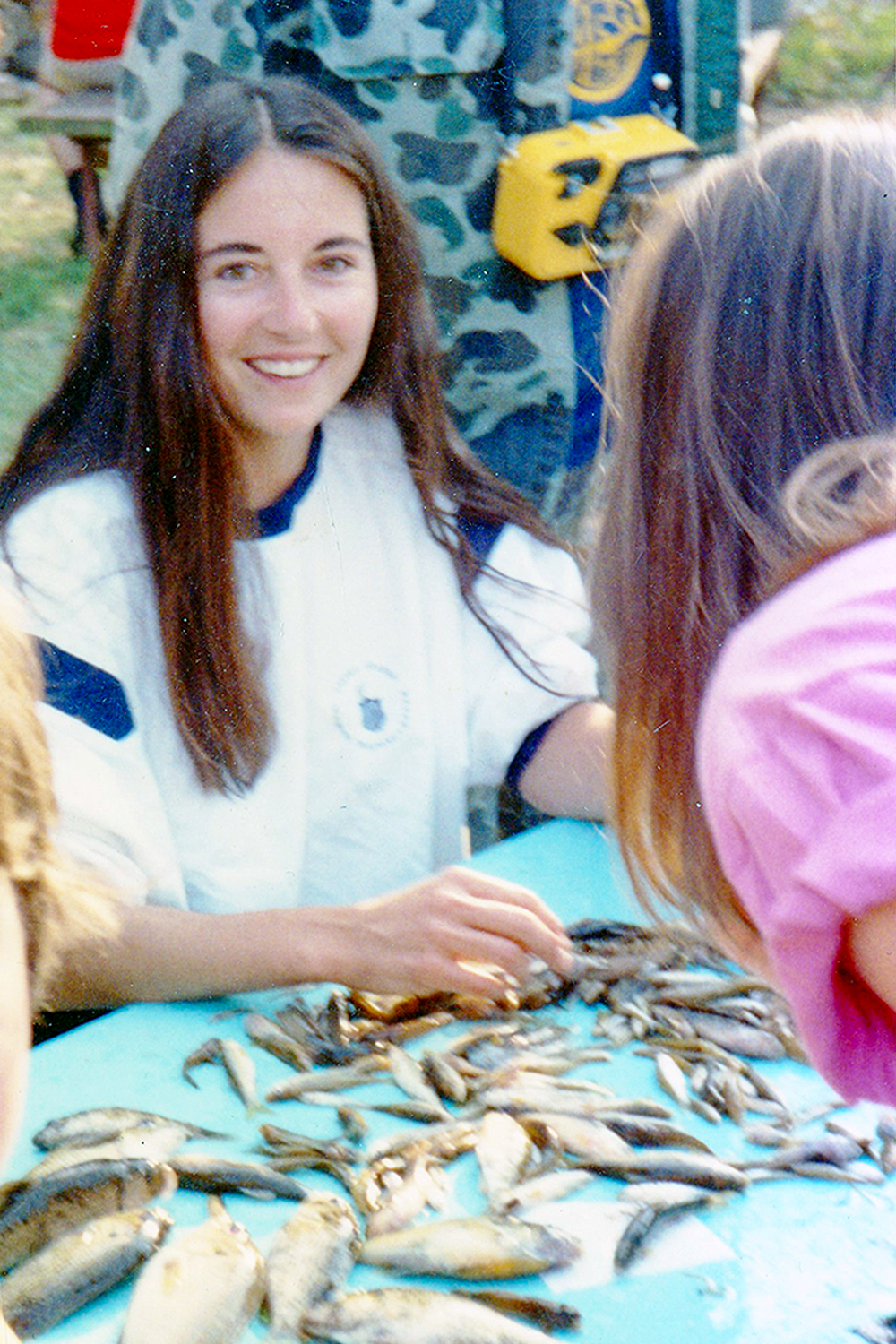 Baldwin participating in Jack Musick's annual "Roanoke Roundup" research trip. Photo provided by Carole Baldwin.