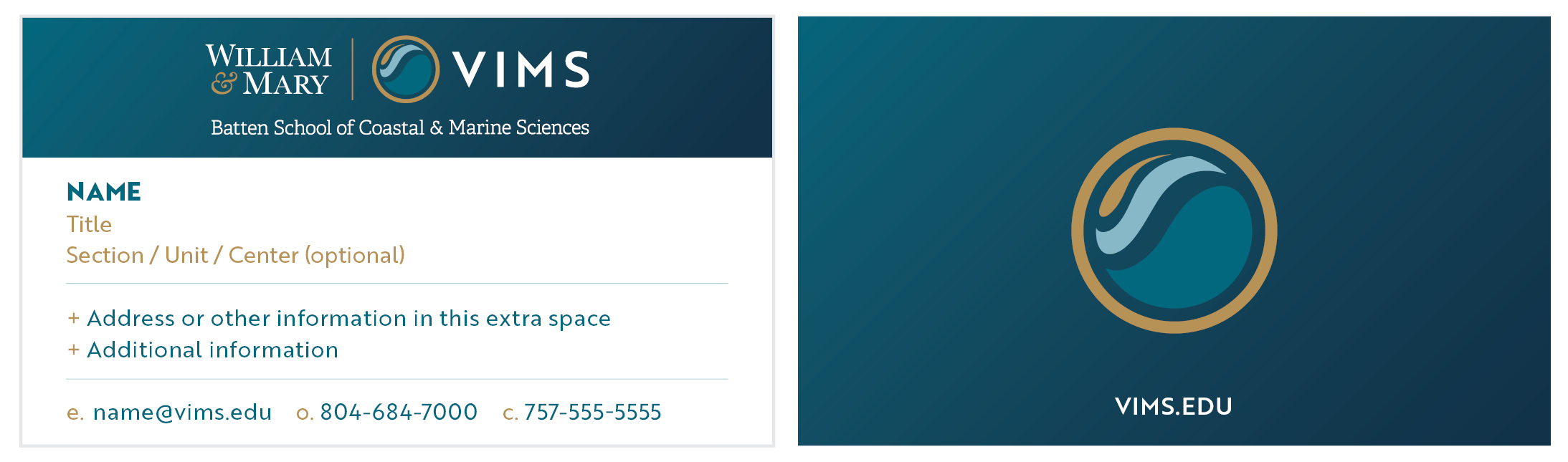 Option 2: Full Logo Front Design & Icon Back Design