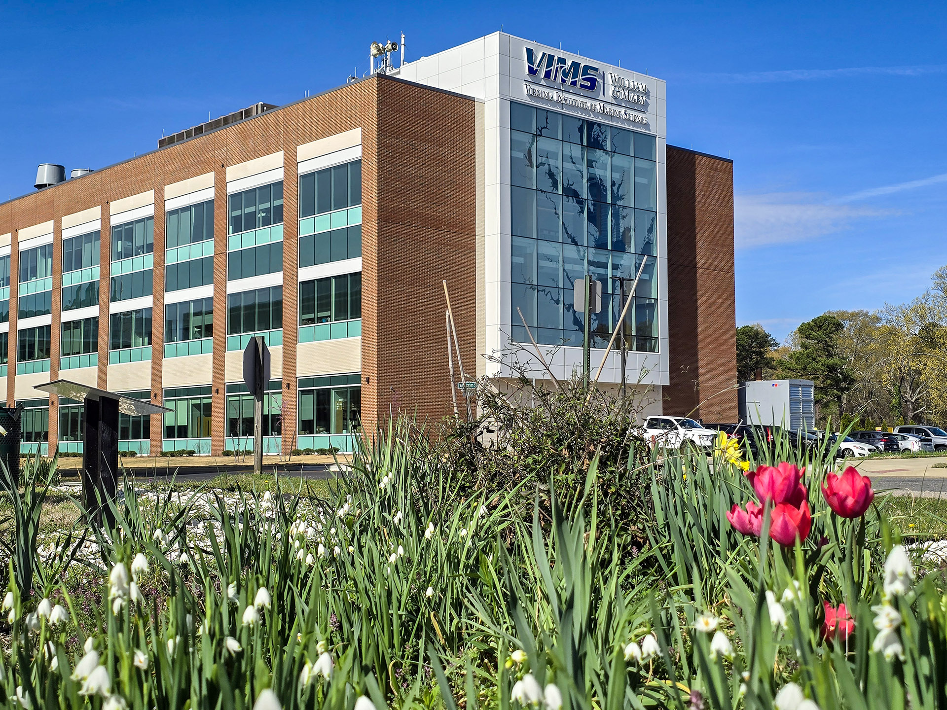 Chesapeake Bay Hall houses much of the lab-based science essential to the research, education and advisory services occurring at William &amp; Mary's Batten School &amp; VIMS. Photo by John Wallace