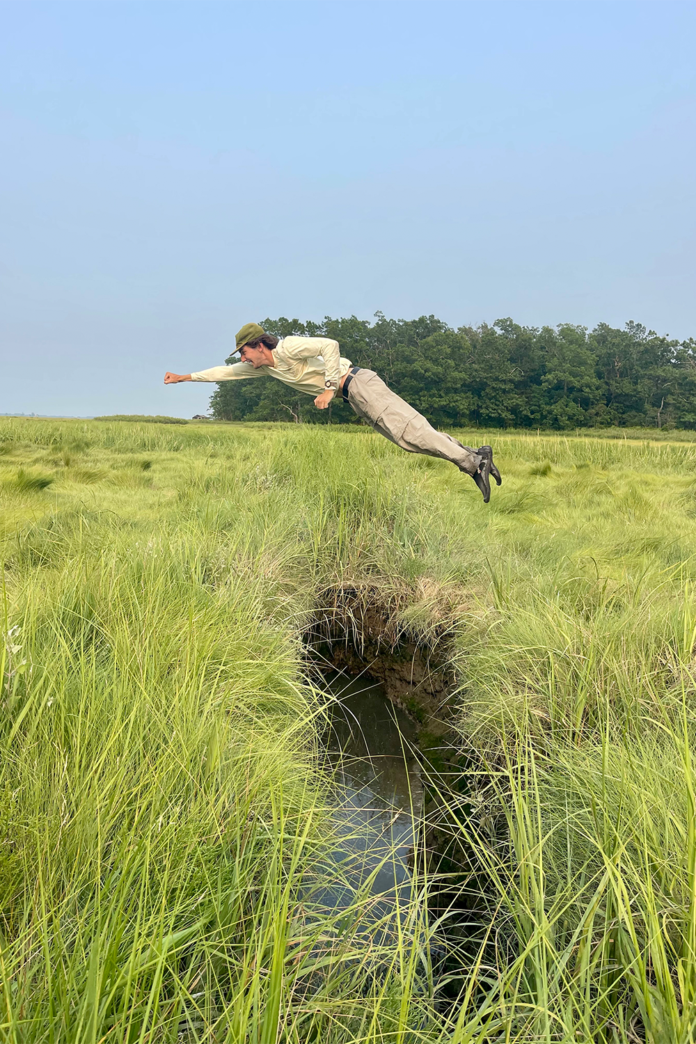 One of nine honorary mentions went to first-year M.S. student, Elizabeth Oliver, for her photo, "Flying REU Student."