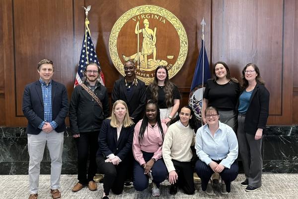 Graduate students in the marine policy sub-concentration travel to Richmond and D.C. to meet policy experts and professionals.