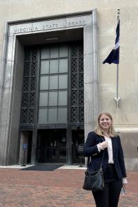 Walters visiting Richmond as part of the Marine Policy &amp; Management course.