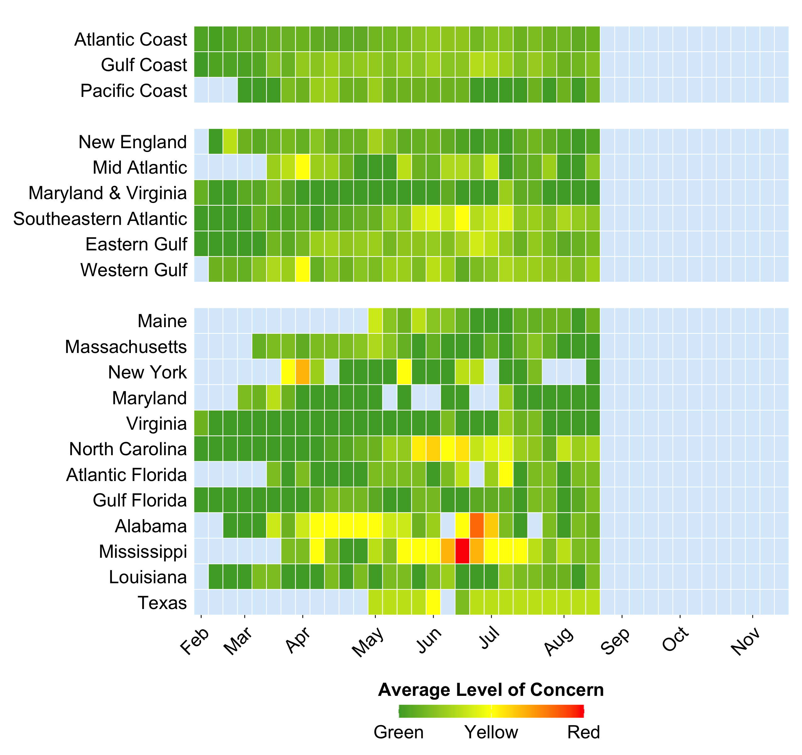 oyster mortality map for 8/20